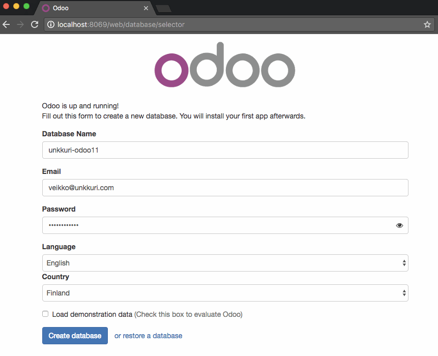 Odoo CMS- Sample image floating